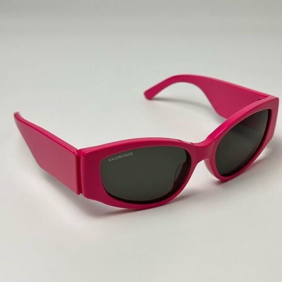 BALENCIAGA Sunglasses BB0258S 004 Fuchsia Grey Women  NEW